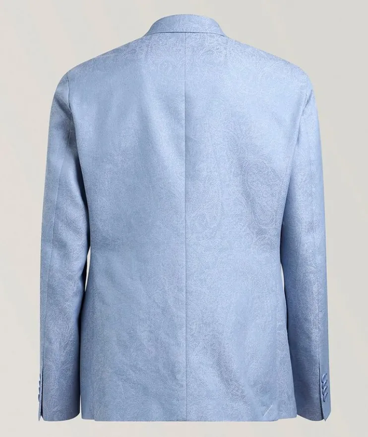 Jacquard Tonal Paisley Cotton Sport Jacket
