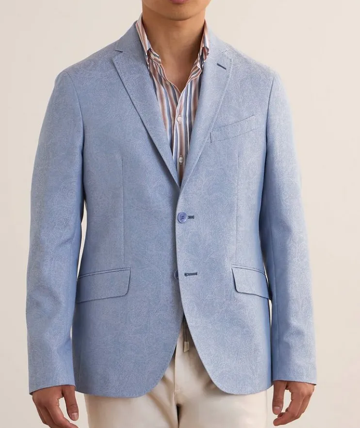 Jacquard Tonal Paisley Cotton Sport Jacket