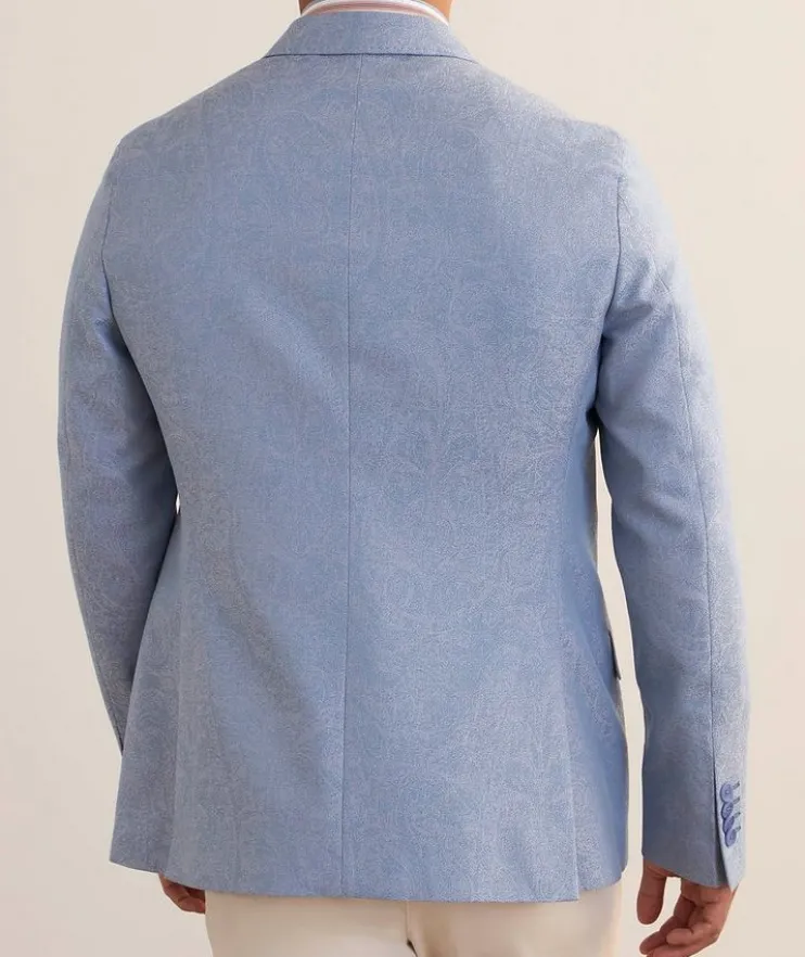 Jacquard Tonal Paisley Cotton Sport Jacket
