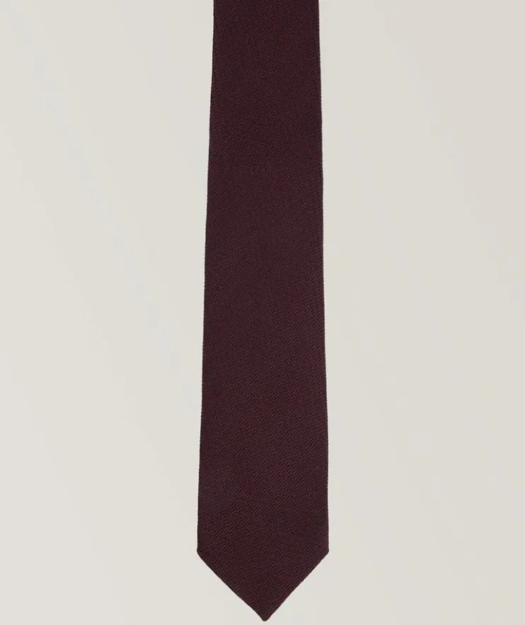 Jacquard Wool-Blend Tie