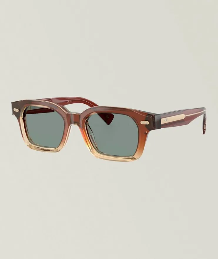 Jared Rectangular Acetate Sunglasses