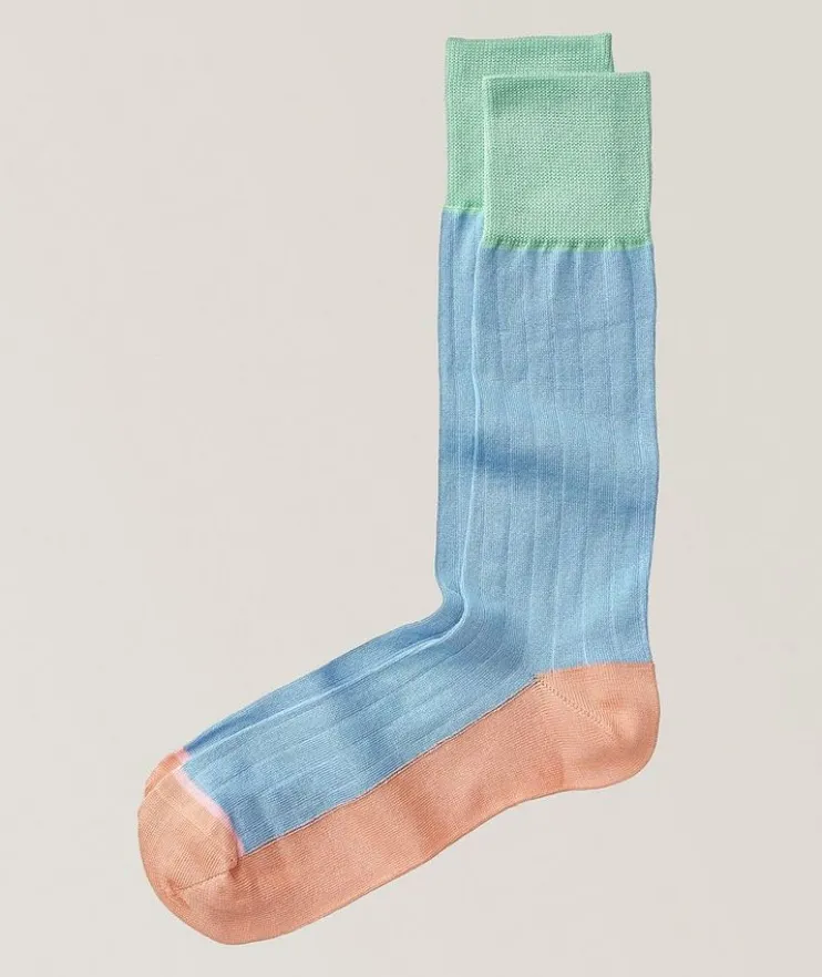 Jerome Colourblock Ribbed Socks