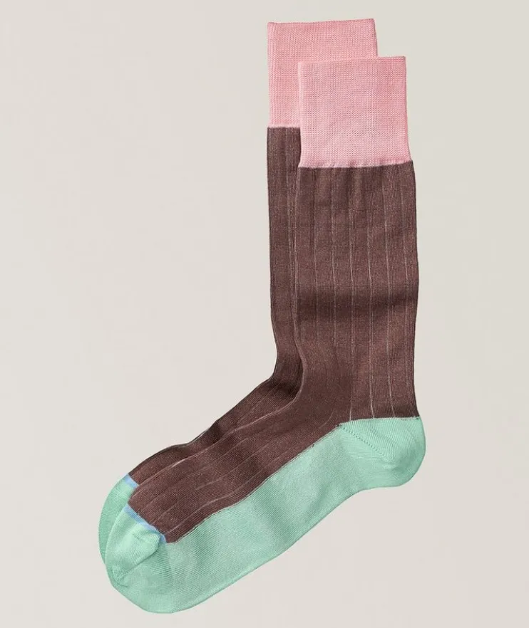 Jerome Colourblock Ribbed Socks