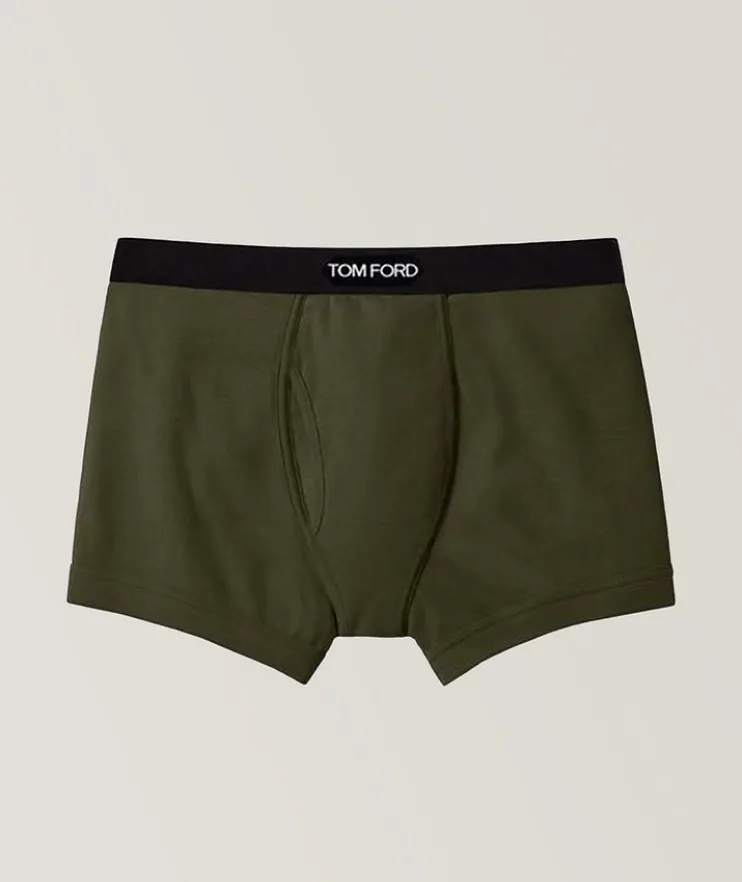 Jersey Stretch-Cotton Boxer Briefs