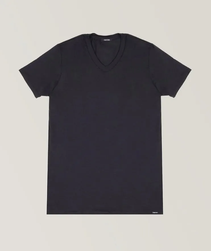 Jersey V-Neck T-Shirt