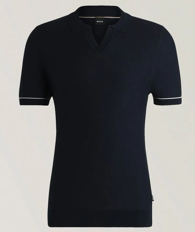 Jianluca Cotton-Blend Polo Sweater