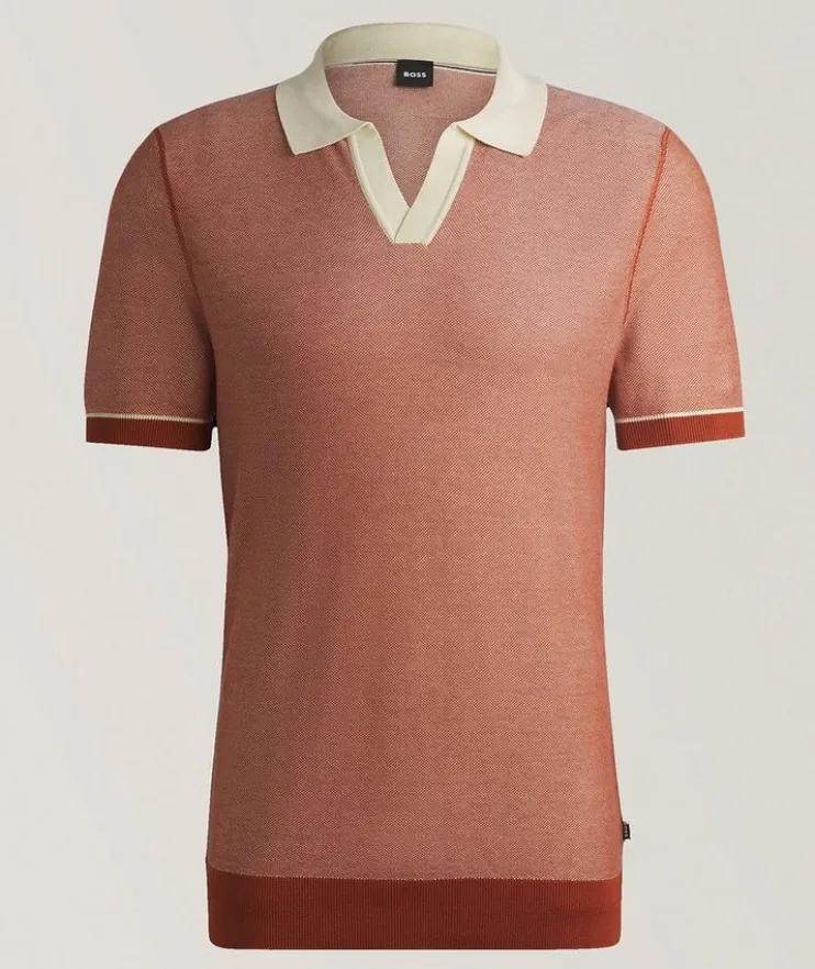 Jianluca Cotton-Blend Polo Sweater