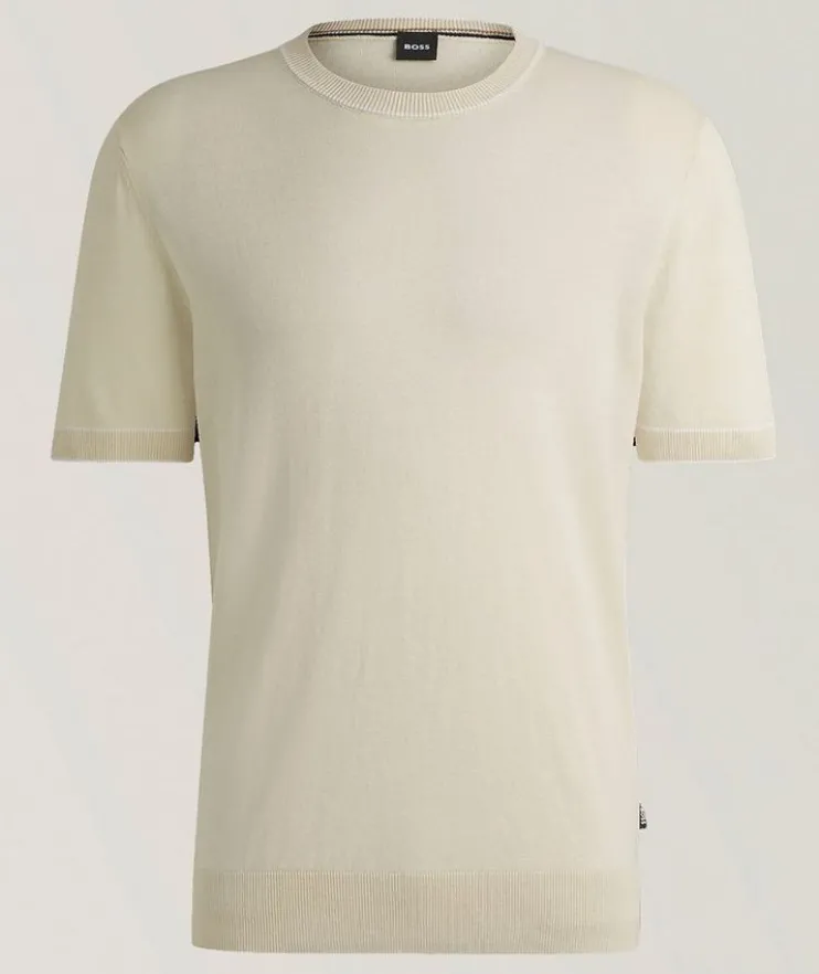 Jiovanni Linen-Blend Tipped Knit Sweater