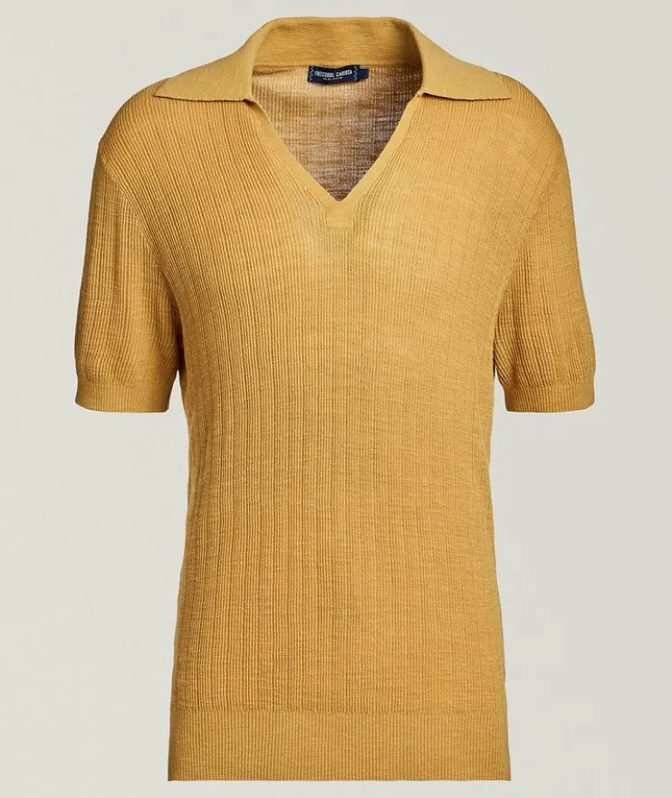 Joaquim Cotton-Blend Johnny Collar Polo