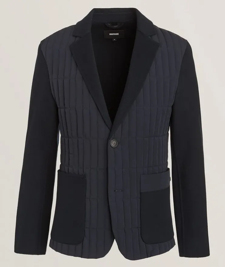 John Mixed-Media Quilted Jacket