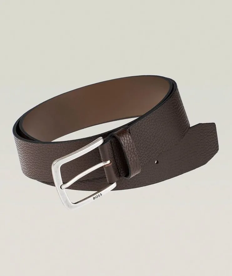 Jor Grained Leather Belt