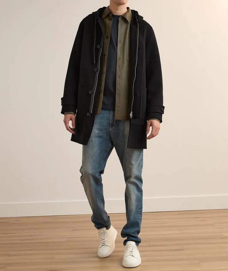 Joshua Double-Face Wool Long Duffle Coat