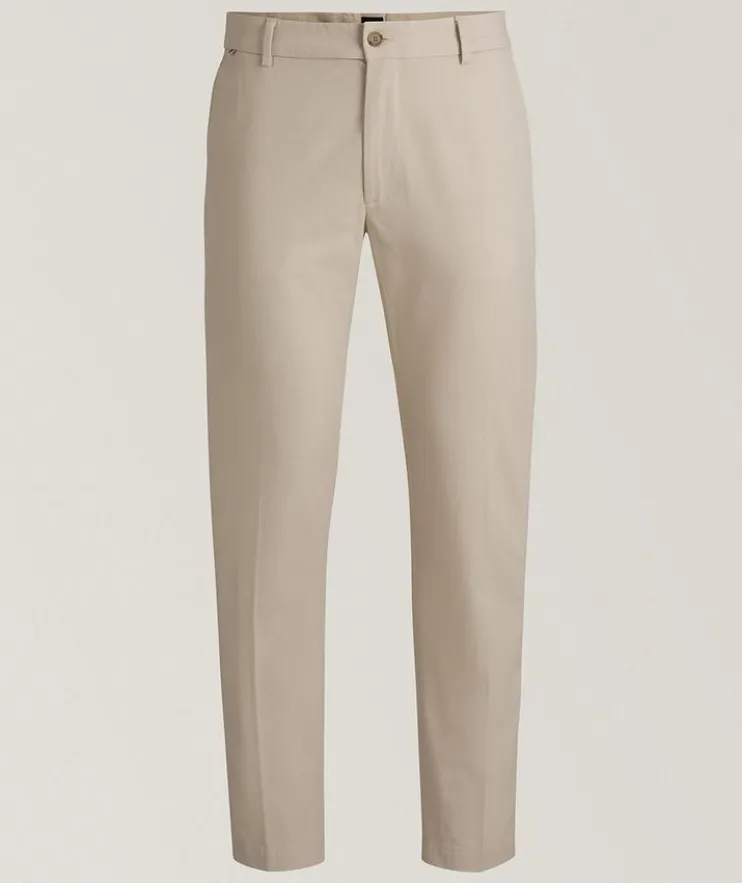 Kane Micro-Patterned Stretch-Cotton Pants