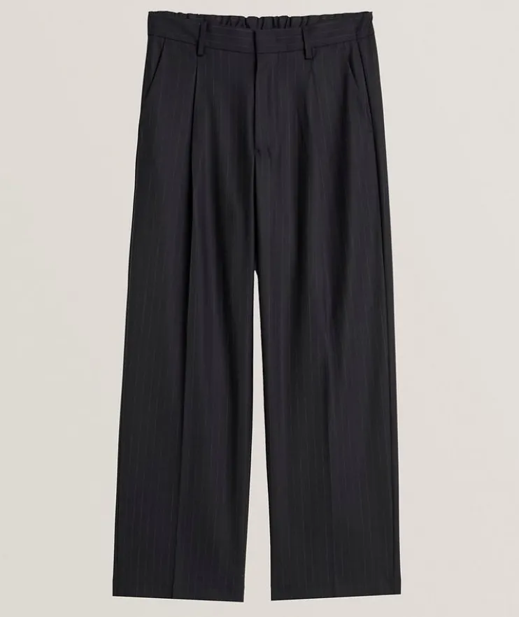 Kay Wool-Blend Wide-Leg Trousers