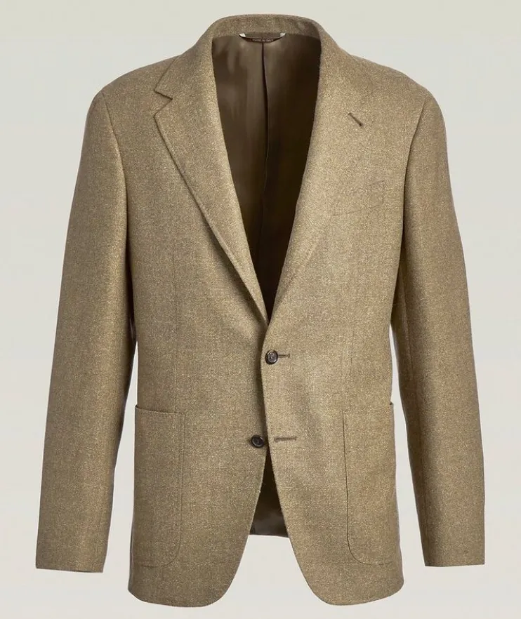 Kei Boiled Wool-Blend Sport Jacket