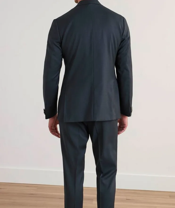 Kei Micro-Check Wool Suit