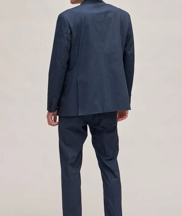 Kei Pinstripe Stretch-Cotton Suit