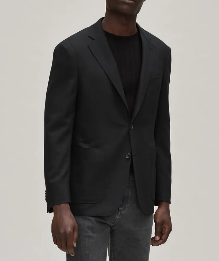 Kei Stretch-Wool Sport Jacket