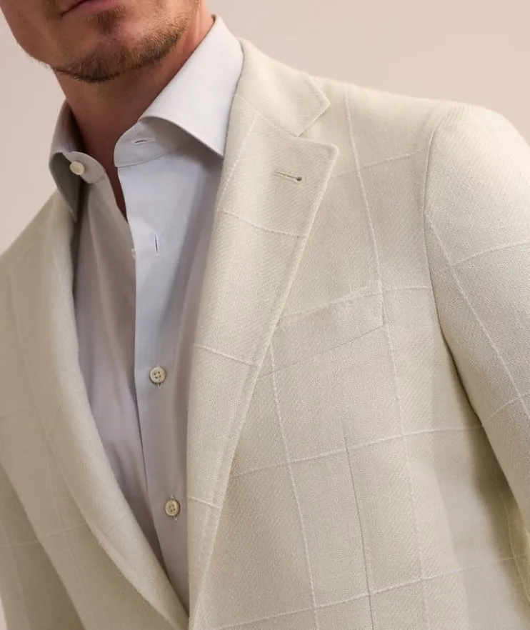 Kei Textured Windowpane Sport Jacket