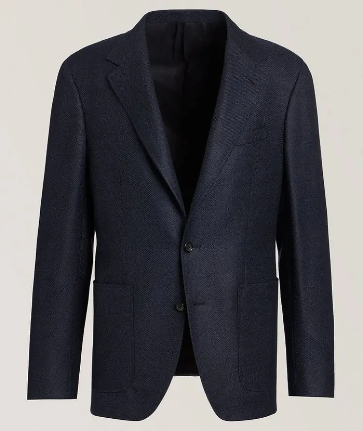 Kei Textured Wool Sport Jacket