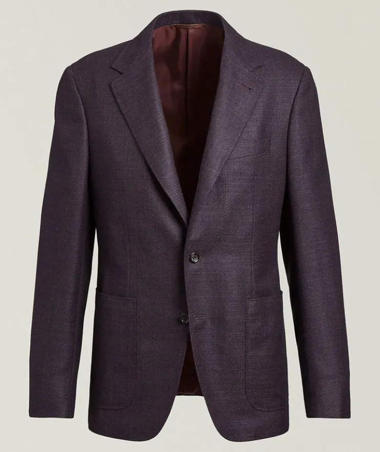 Kei Textured Wool Sport Jacket