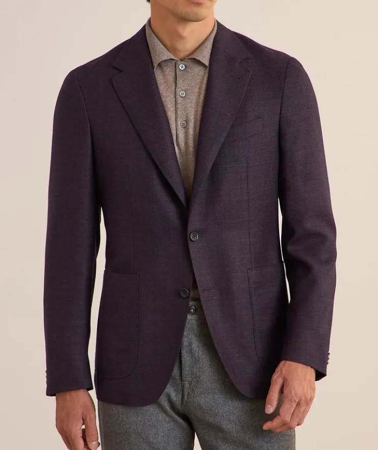 Kei Textured Wool Sport Jacket