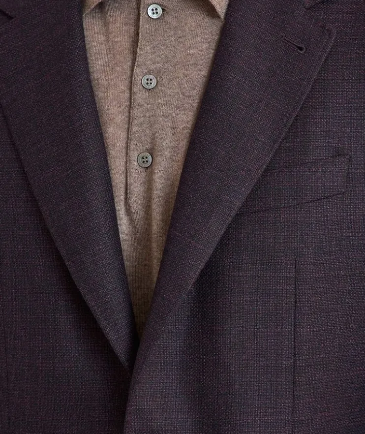 Kei Textured Wool Sport Jacket