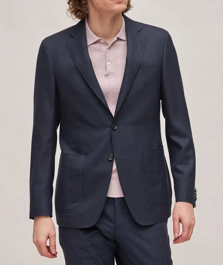 Kei Textured Wool Sport Jacket