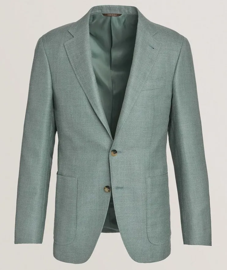 Kei Textured Wool-Blend Sport Jacket