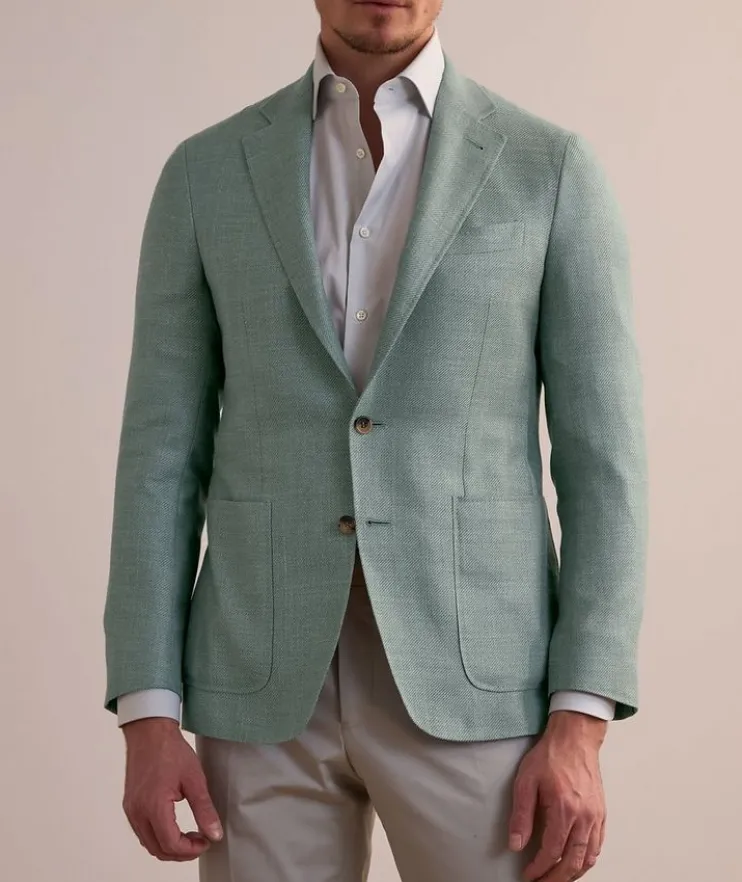 Kei Textured Wool-Blend Sport Jacket