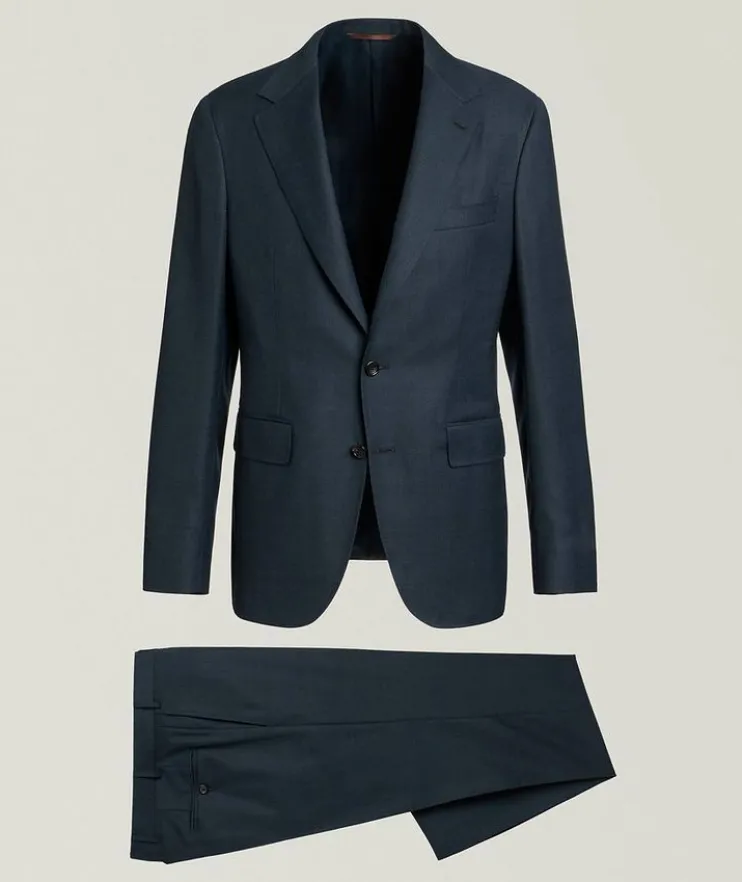 Kei Tonal Windowpane Wool Suit