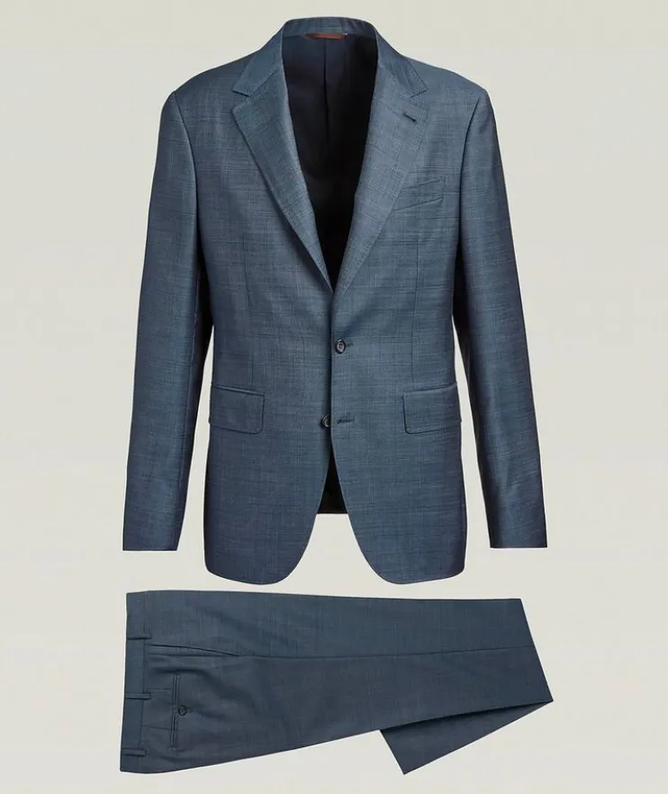 Kei Wide Check Wool Suit