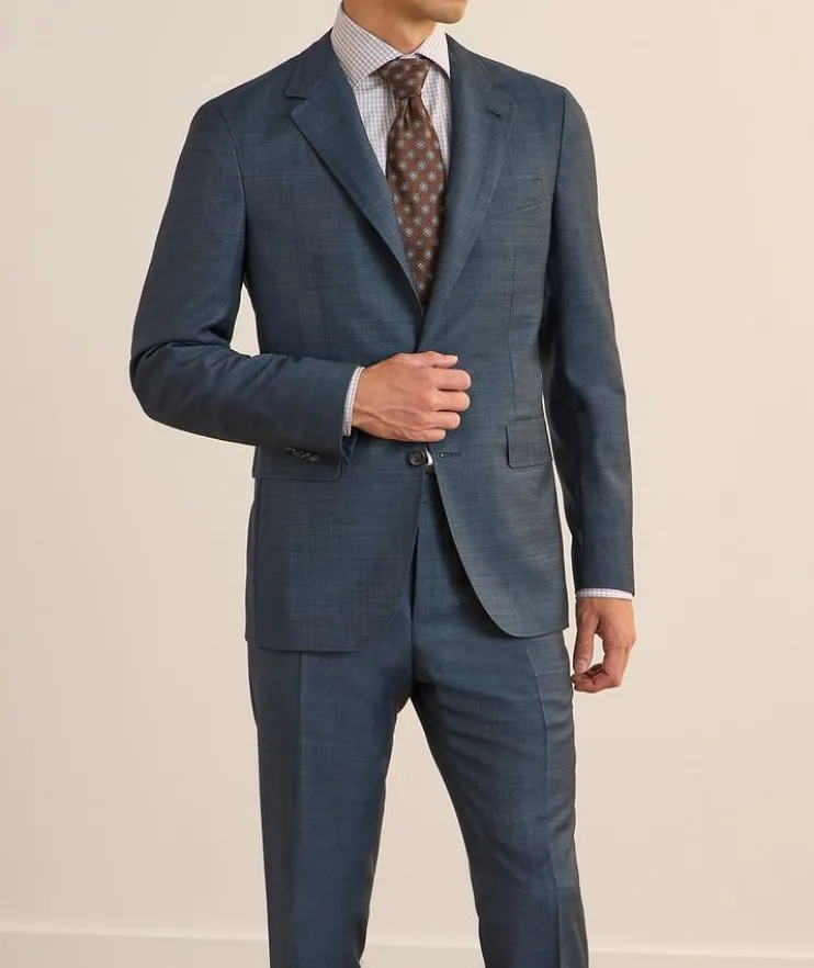 Kei Wide Check Wool Suit