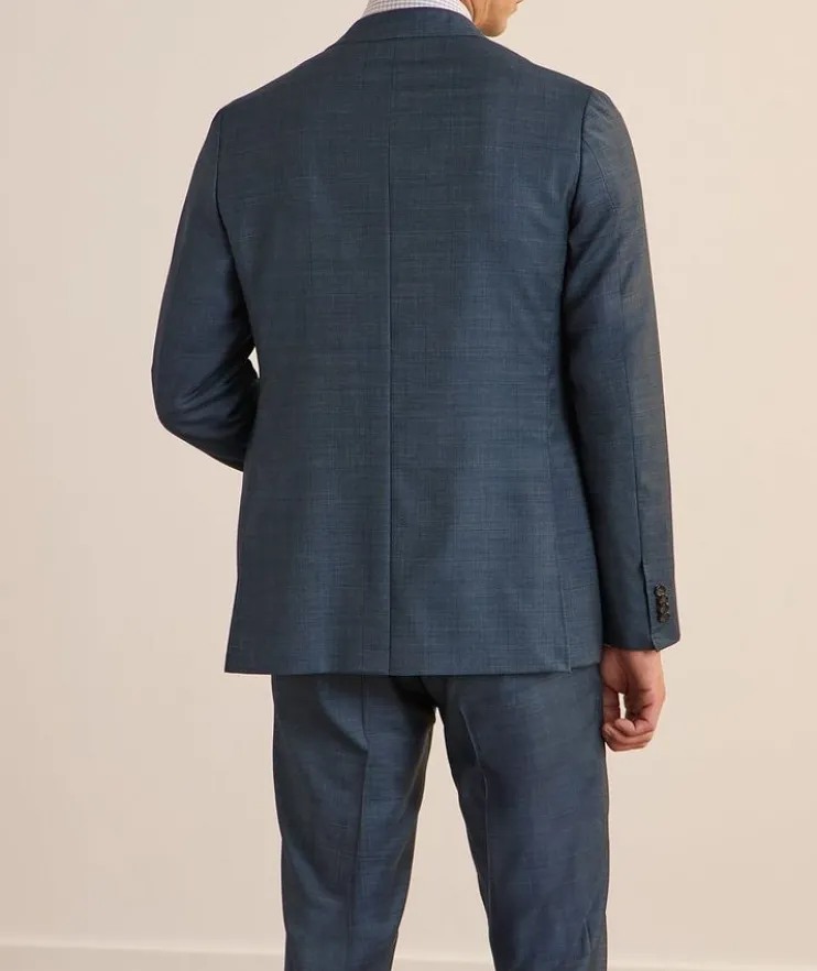 Kei Wide Check Wool Suit