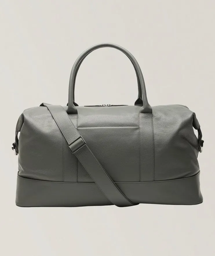 Kelowna Pebble-Grain Leather Duffle Bag