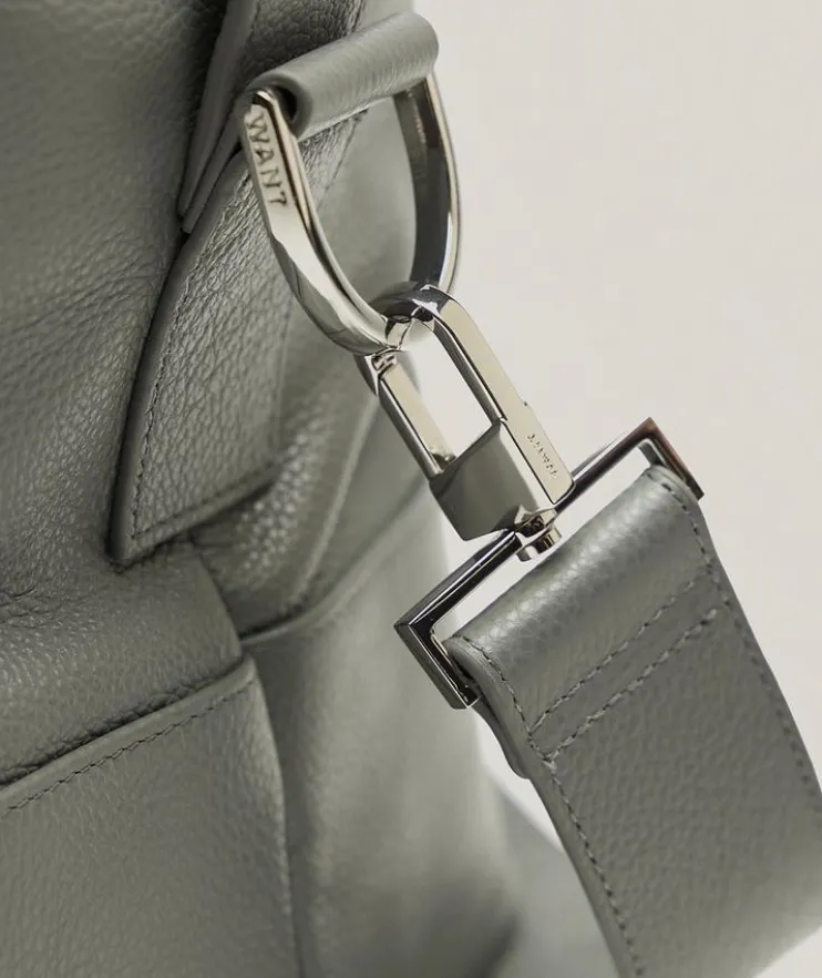 Kelowna Pebble-Grain Leather Duffle Bag