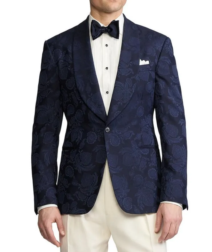Kent Hand-Tailored Paisley Tuxedo Jacket