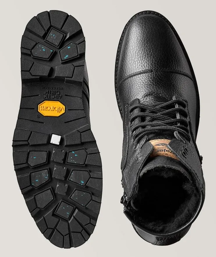 Kevin Waterproof Leather-Shearling Boots