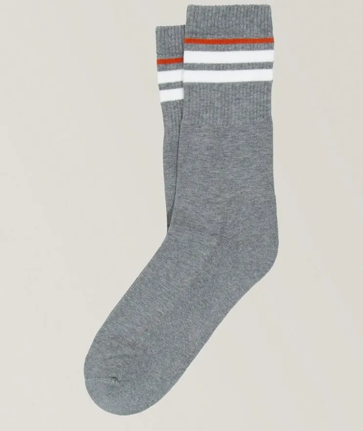 Kihei Cotton-Blend Striped Socks