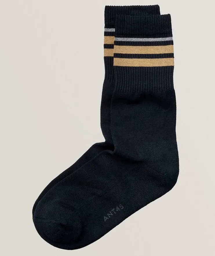 Kihei Cotton-Blend Striped Socks