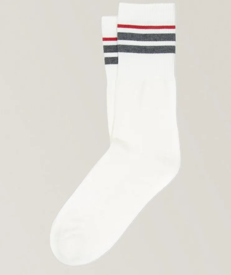 Kihei Cotton-Blend Striped Socks