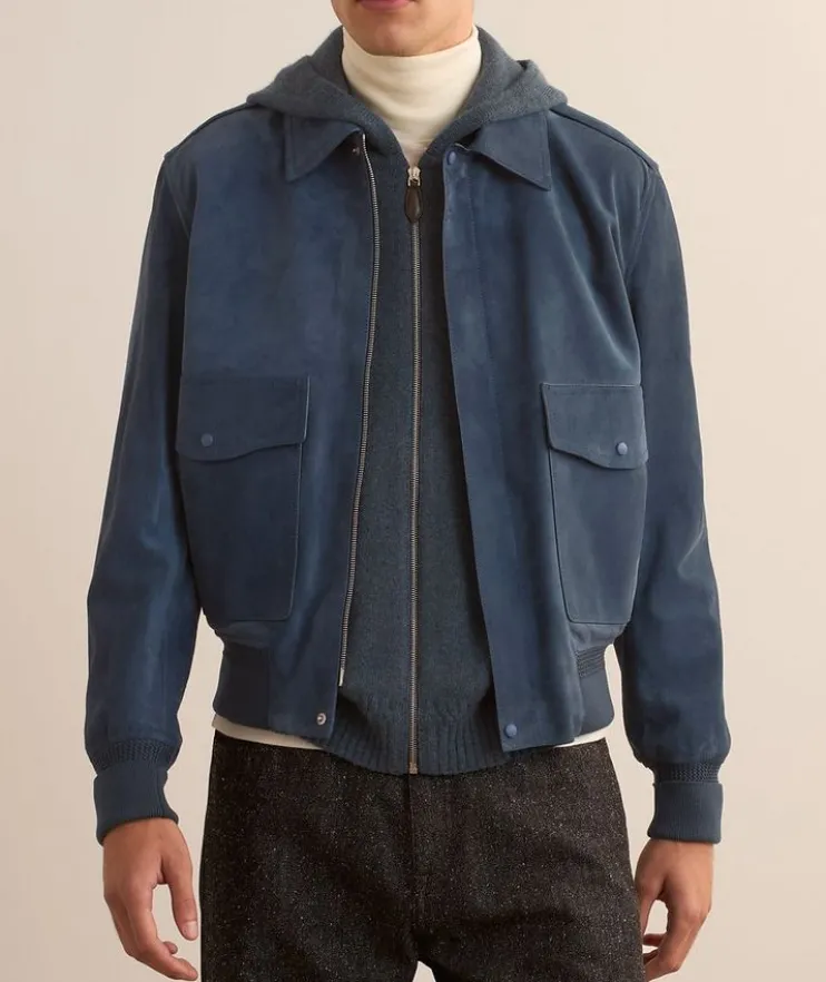 Lambskin-Suede Flight Jacket