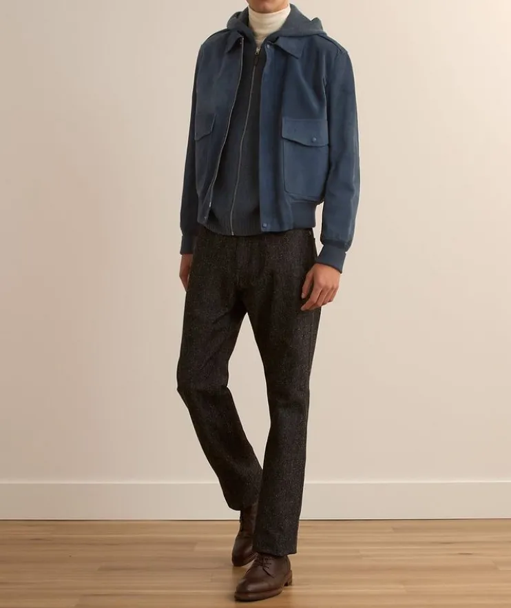 Lambskin-Suede Flight Jacket