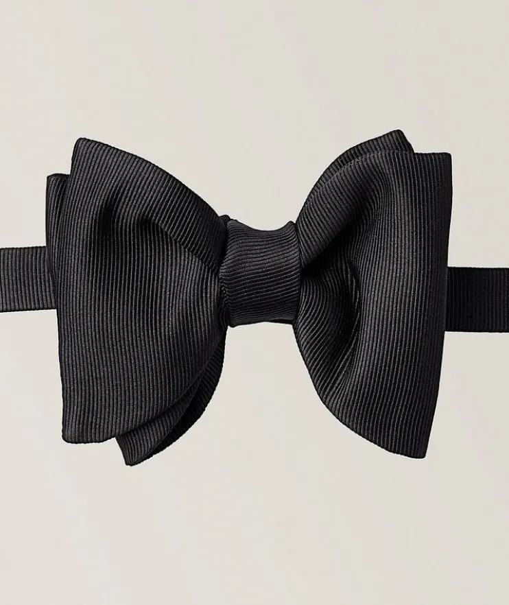 Large Gros Grain Satin Bow Tie