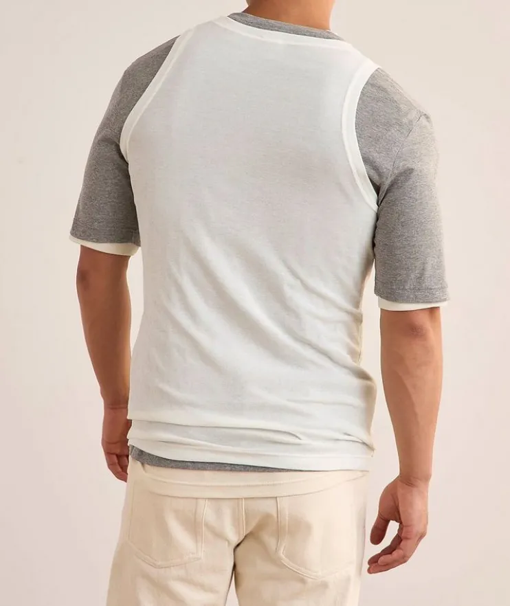 3-Layer Cotton T-Shirt