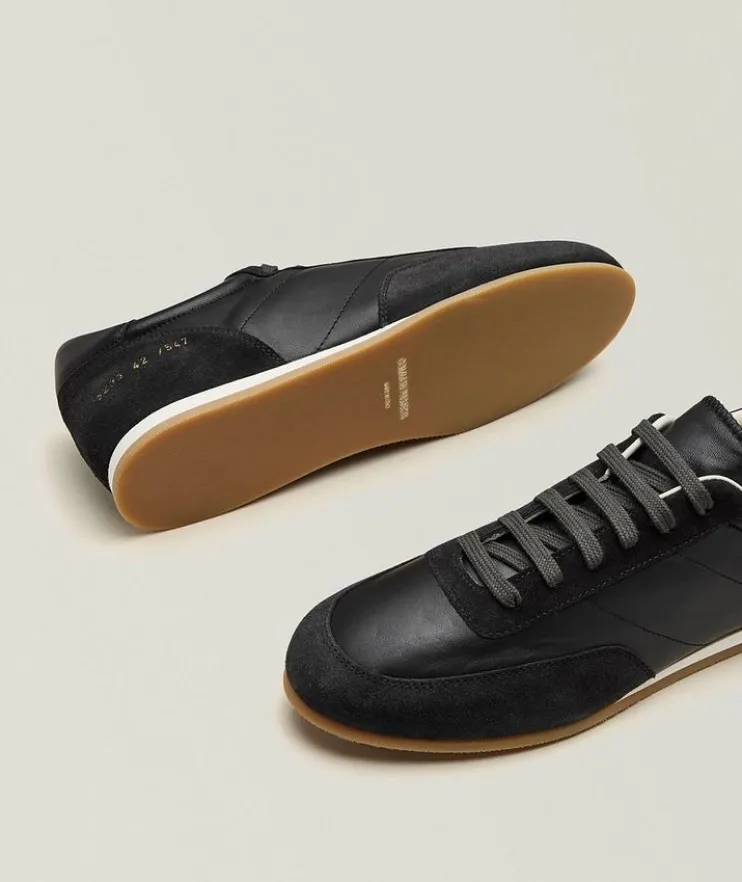 Leather & Suede Runner Sneakers