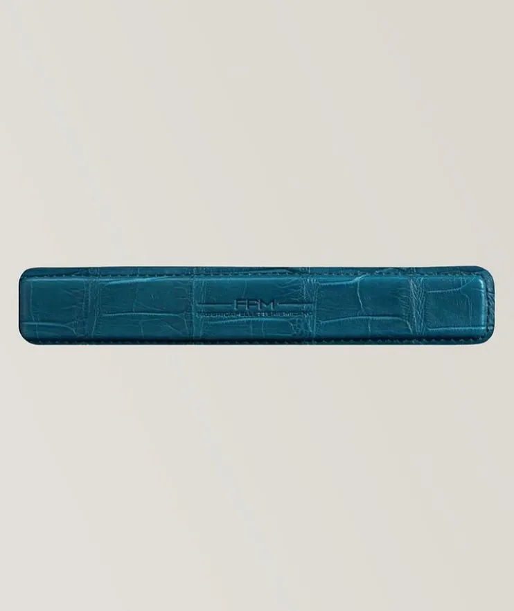 Leather Alligator Luggage Handle