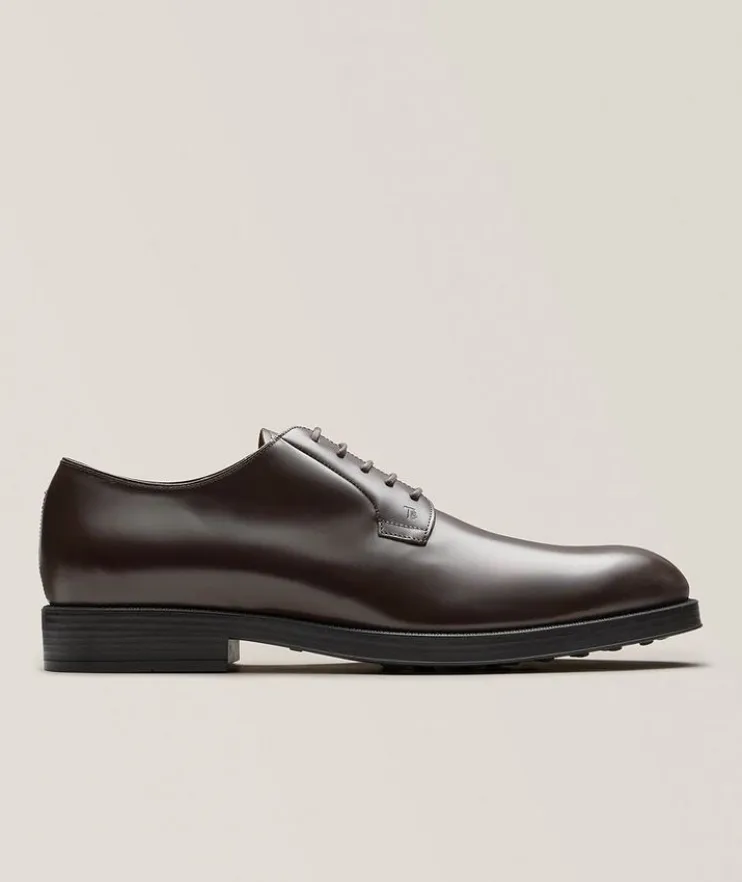 Leather Lace-Up Derbies