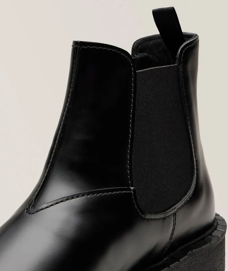 Leather Lug Chelsea Boots