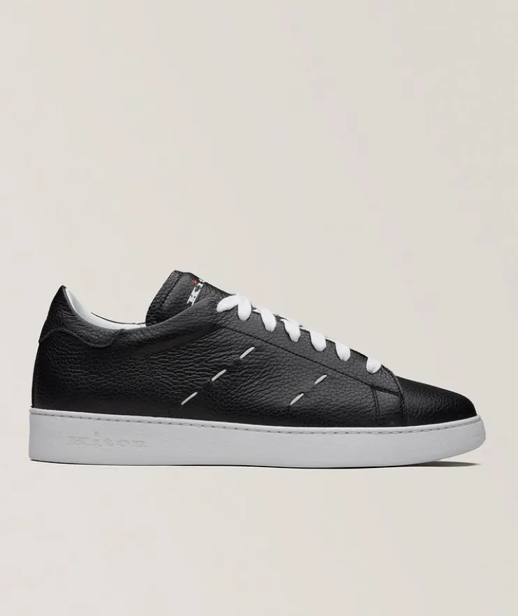 Leather Pick Stitch Sneakers